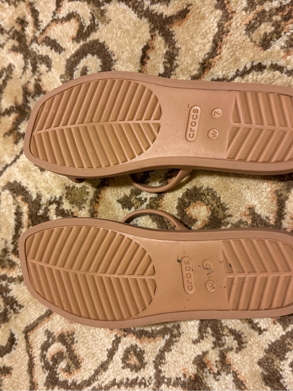 Crocs Miami 2 strap tan size 7 - Picture 4 of 8